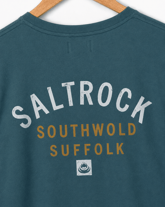 Southwold Mens Location T-Shirt in Teal