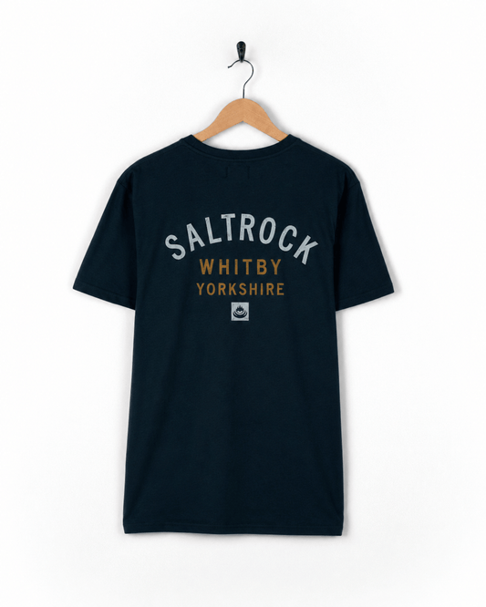 Whitby Mens Location T-Shirt in Blue