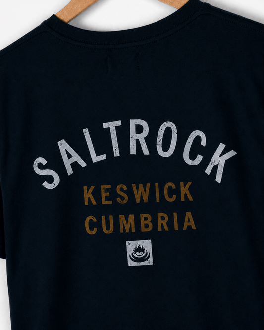 Keswick Mens Location T-Shirt in Blue