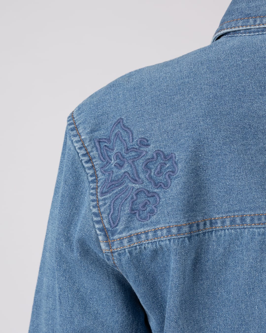 Orea Womens Denim Shirt Dress in Blue