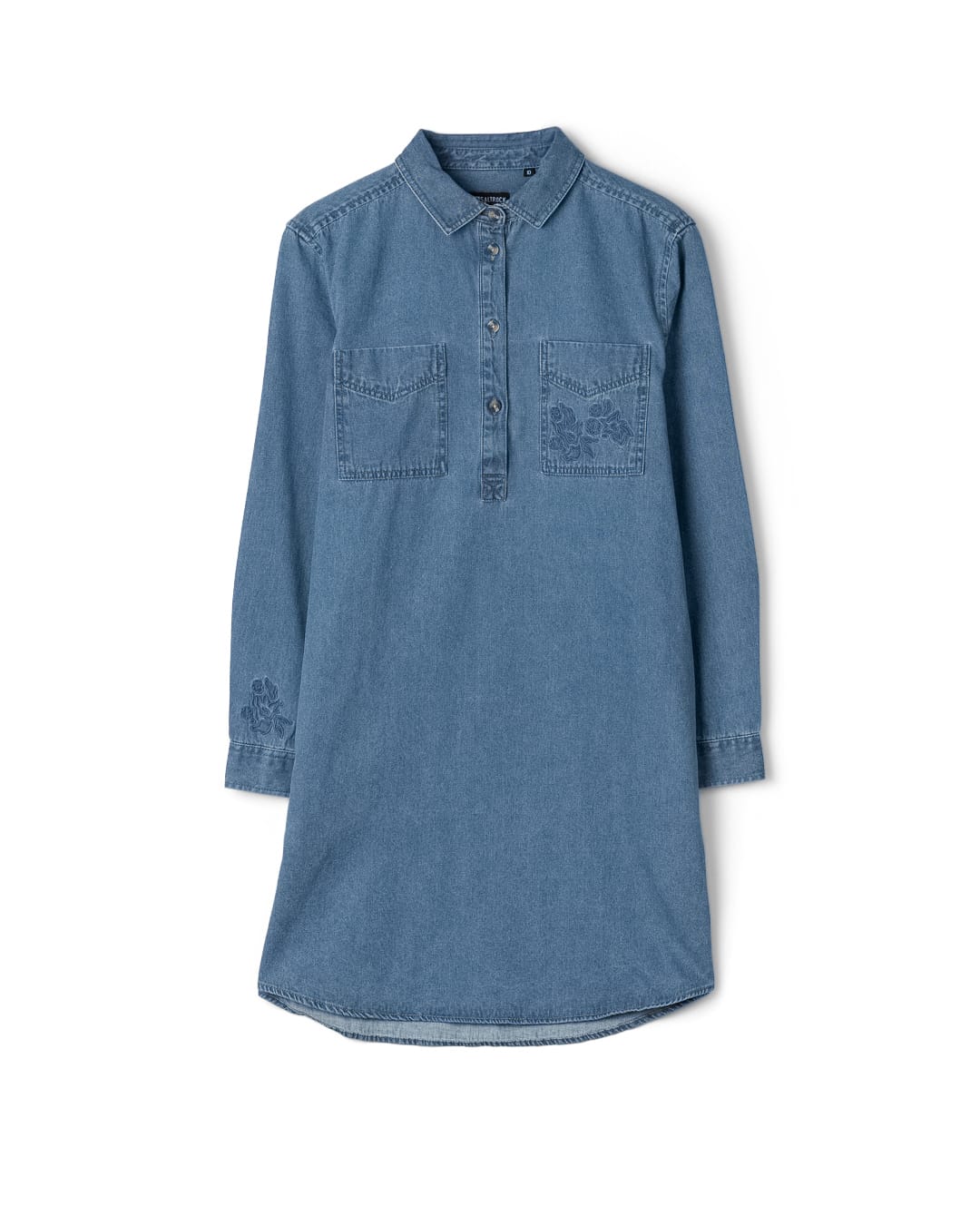 Orea Womens Denim Shirt Dress in Blue