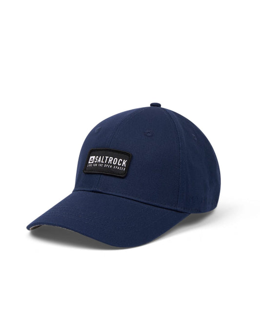 Dark Blue Dockyard baseball cap with a Saltrock badge on the front.