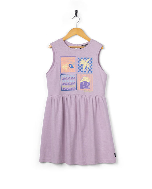 Vacay Kids Dress in Purple