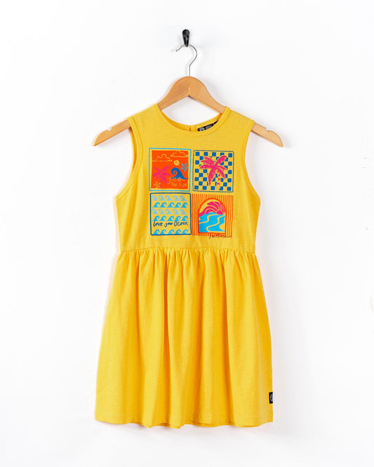 Vacay - Kids Dress - Yellow