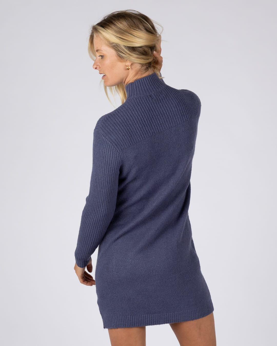 Lyra Womens Dress In Dark Blue