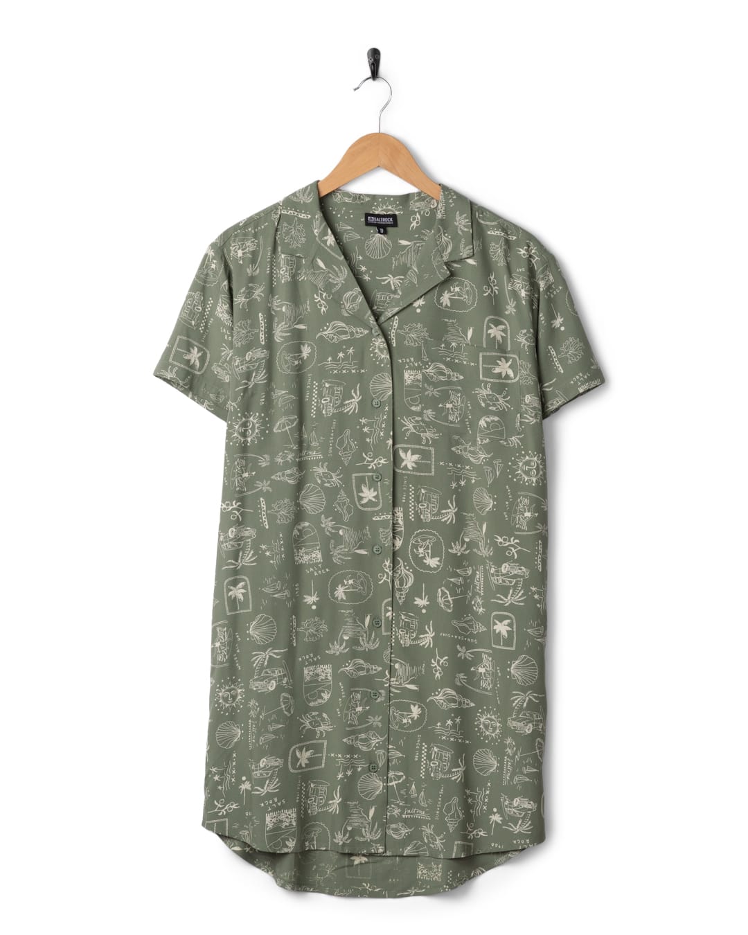 Island Life Womens Dress Light Green
