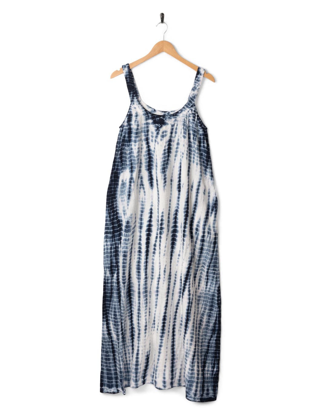Melda  Womens Oversized Midi Dress in Blue