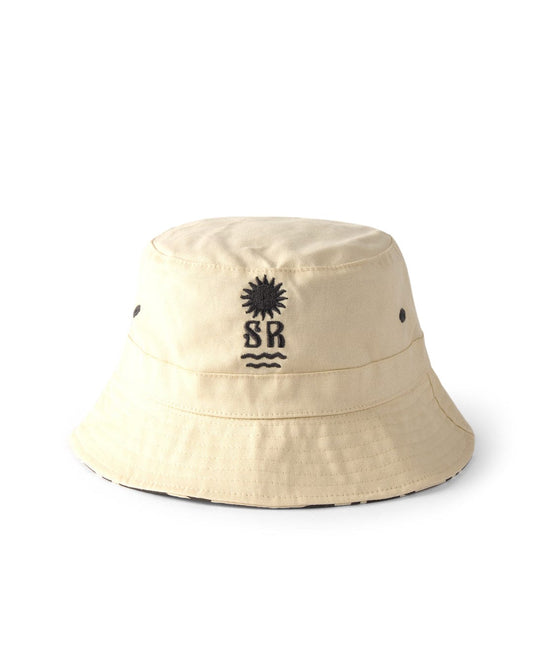 Equinox - Reversible Bucket Hat - Cream/Grey