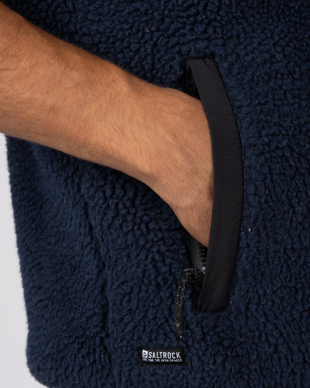 Rally Mens Fleece Gilet in Blue