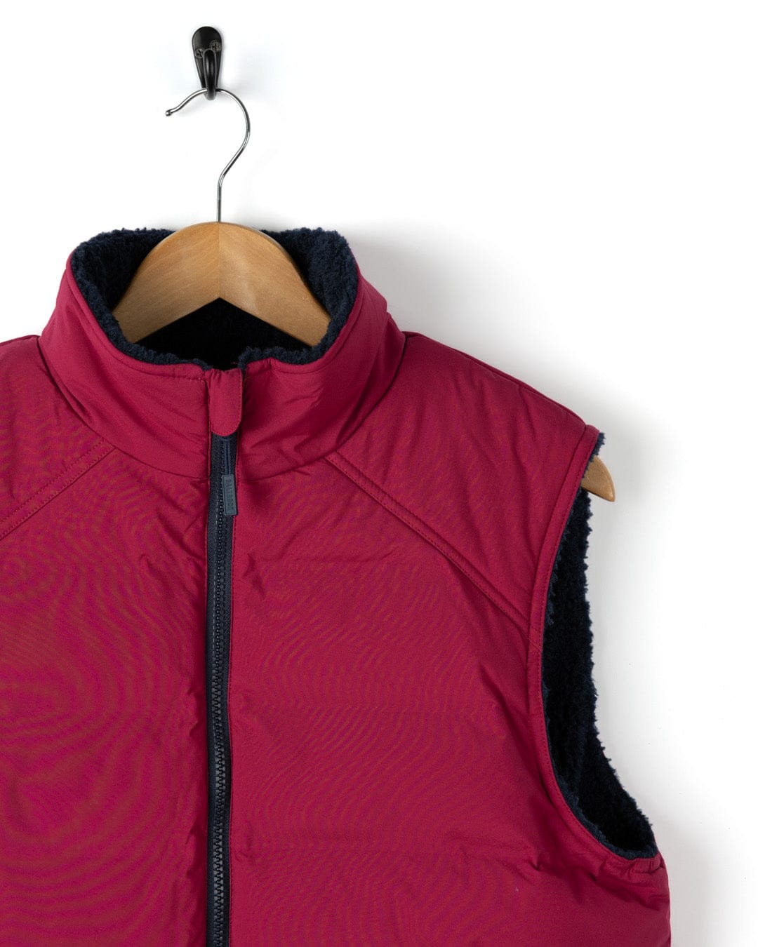 Astra Fleece - Womens Reversible Gilet - Blue/Pink