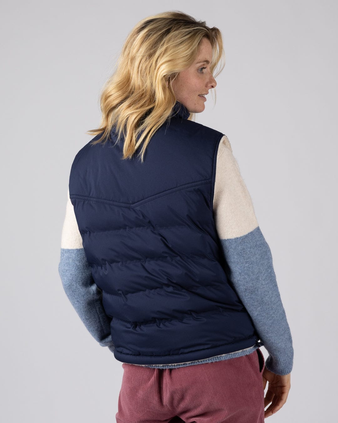 Astra Borg - Womens Reversible Gilet - Navy