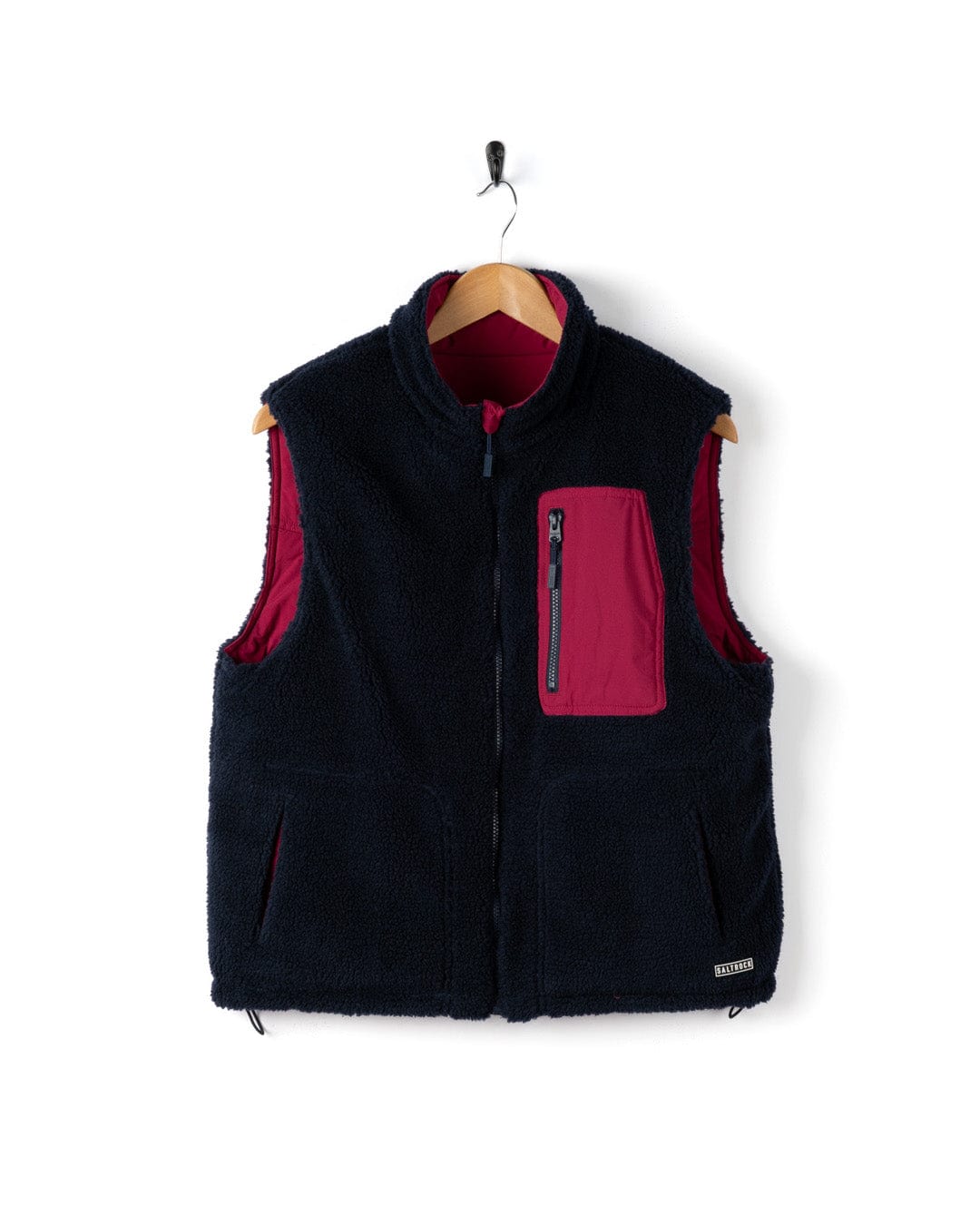 Astra Fleece - Womens Reversible Gilet - Blue/Pink