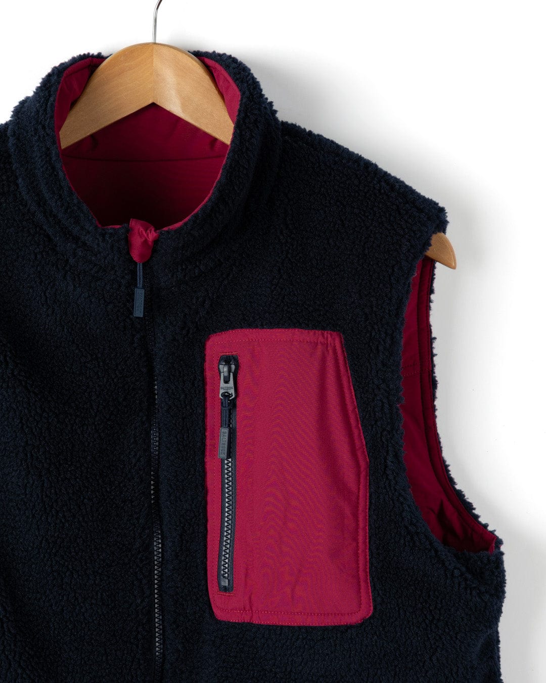 Astra Fleece - Womens Reversible Gilet - Blue/Pink