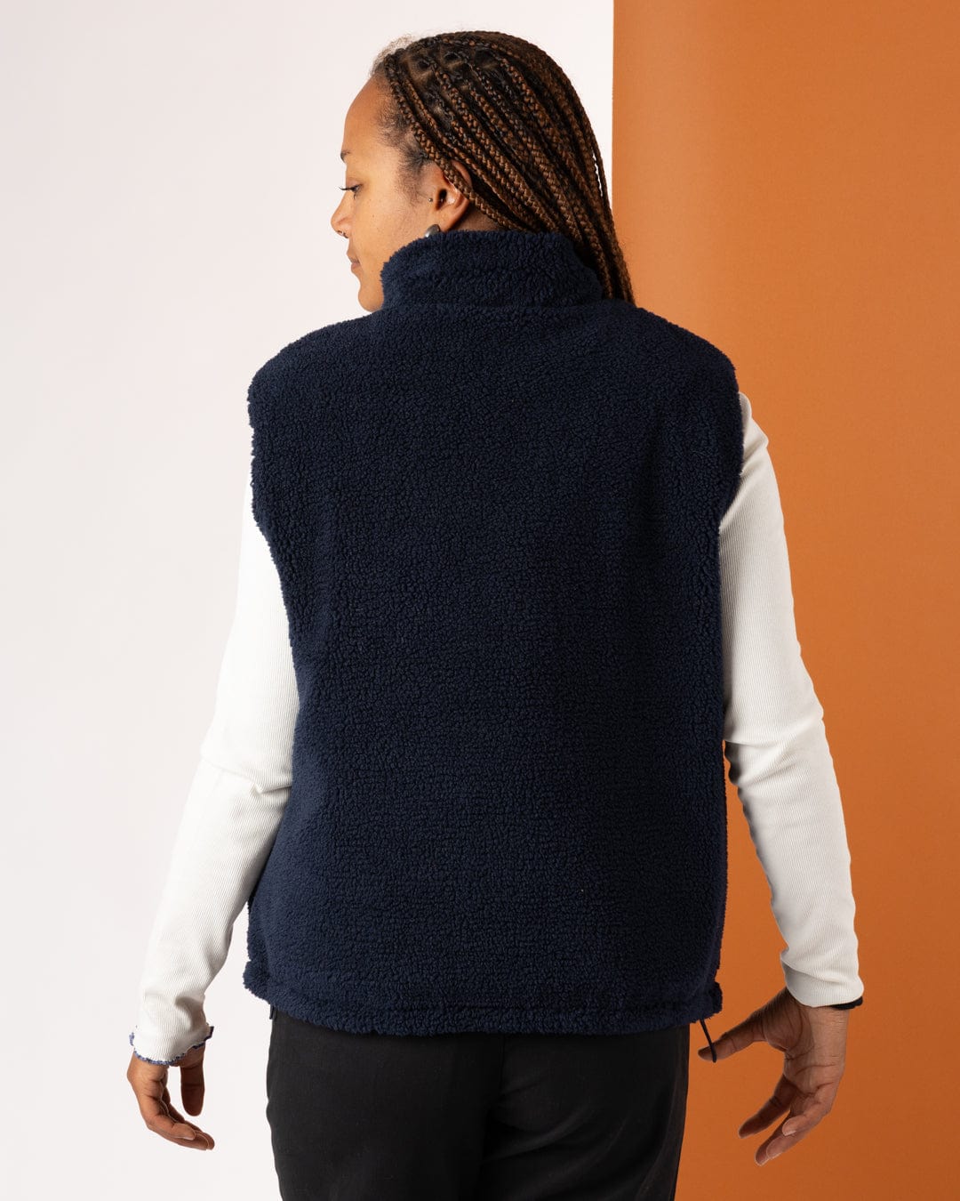 Astra Fleece - Womens Reversible Gilet - Blue/Pink