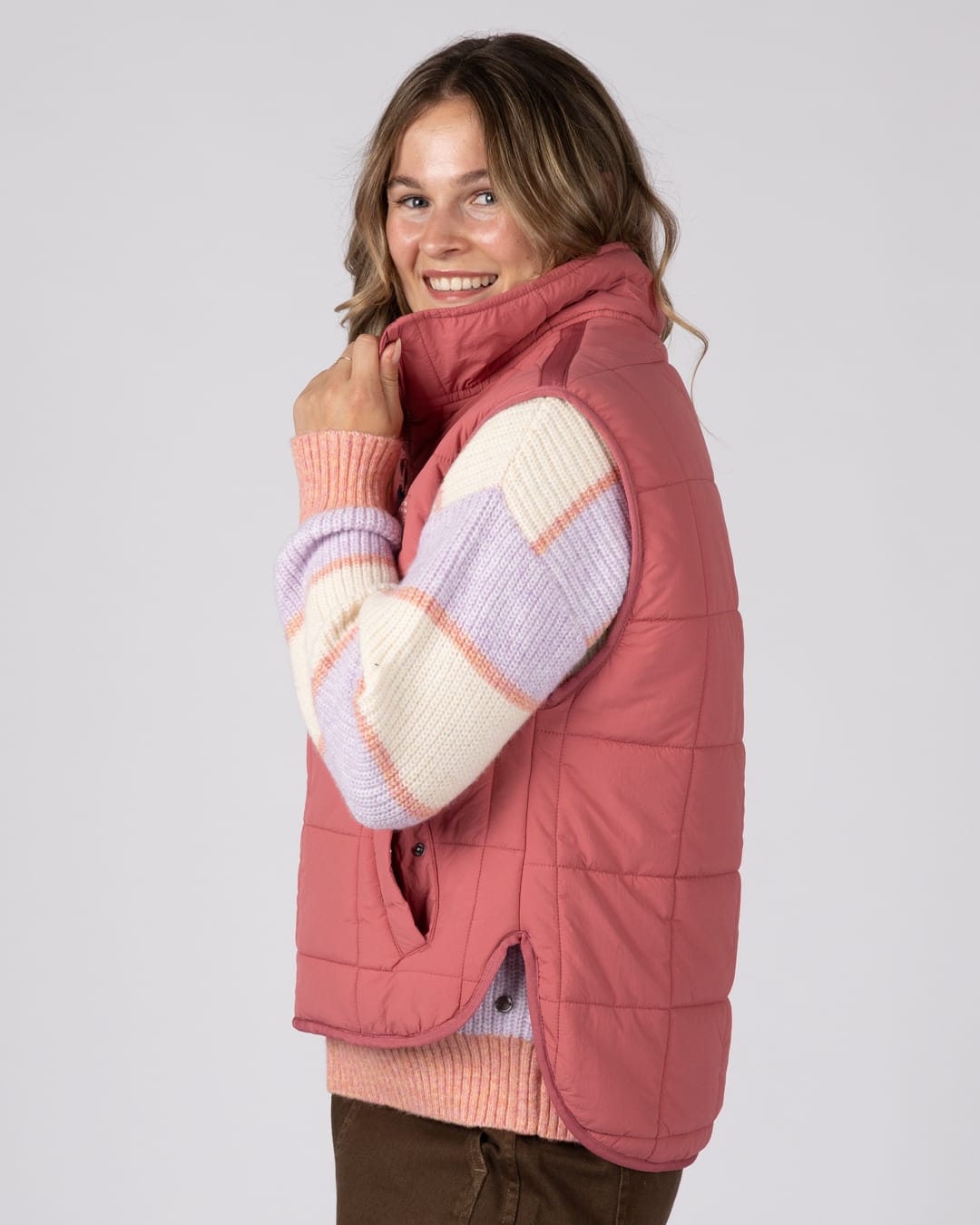Montana Womens Gilet In Pink