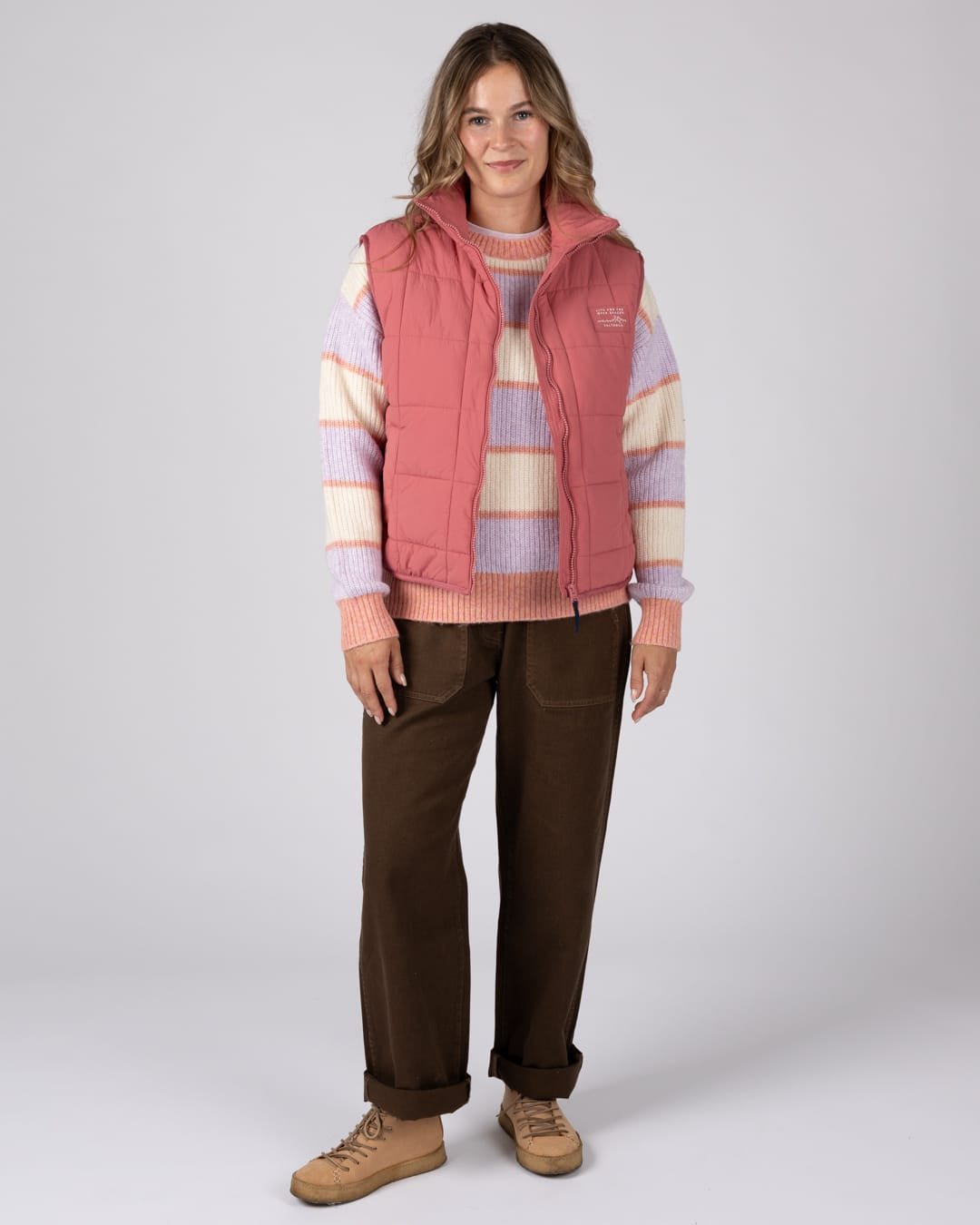 Montana Womens Gilet In Pink