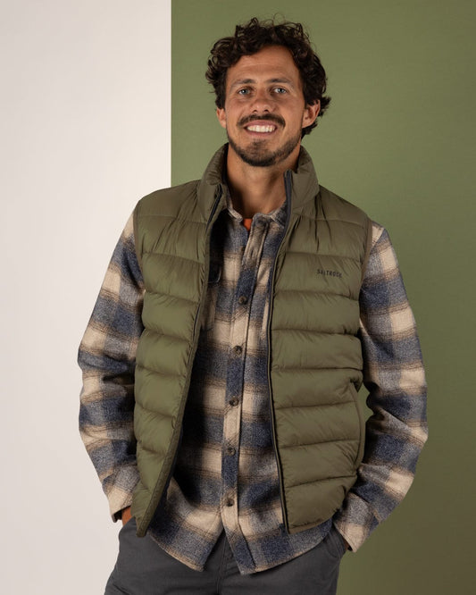 Resin - Mens Padded Gilet - Green