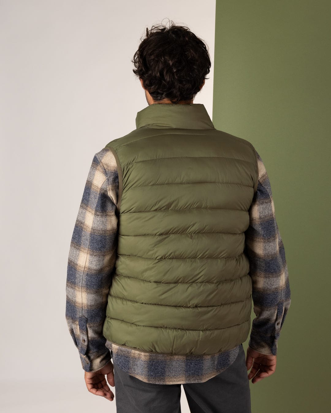 Resin - Mens Padded Gilet - Green