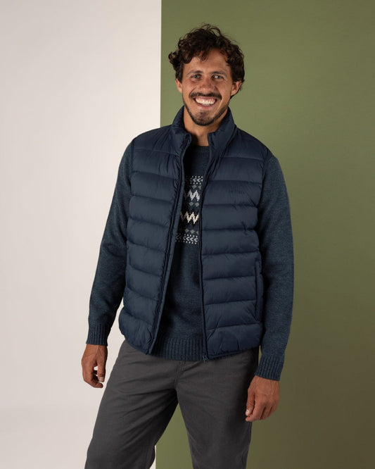 Resin - Mens Padded Gilet - Blue