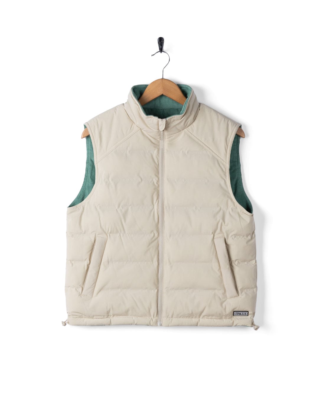 Myka -Womens Reversible Gilet - Blue/Cream