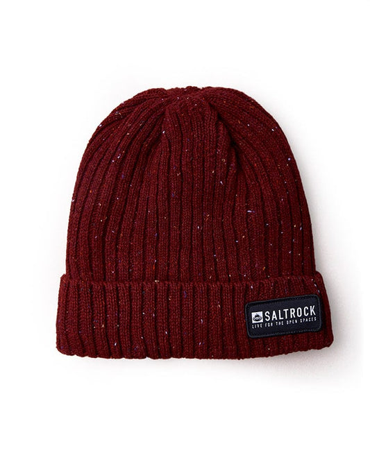 A warm and stylish Saltrock Heritage - Beanie - Red.