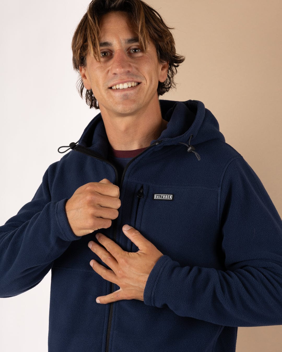 Bradford - Mens Zip Fleece - Blue