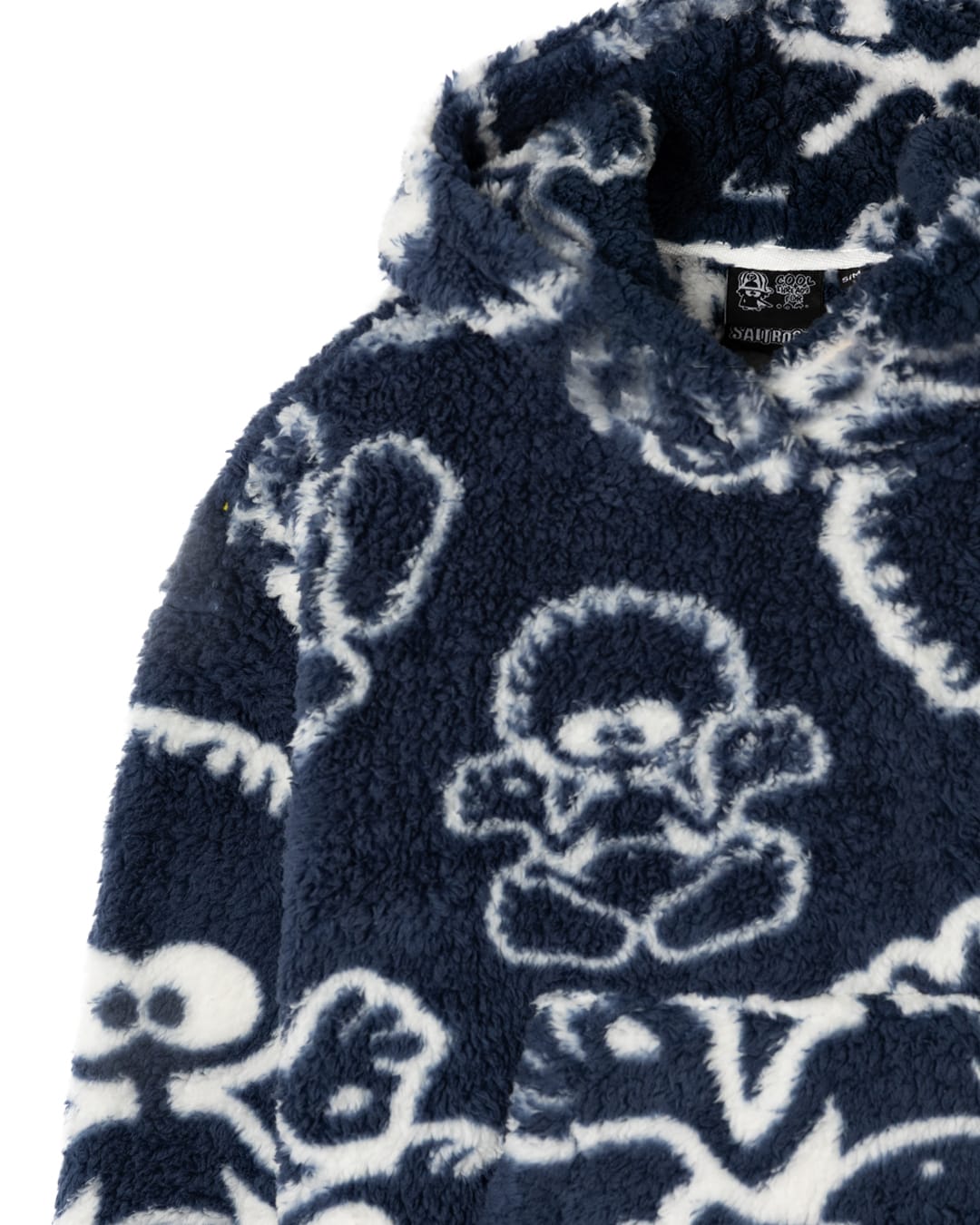Tok Aop Sofa Surf Robe - Fleece - DRESS BLUE