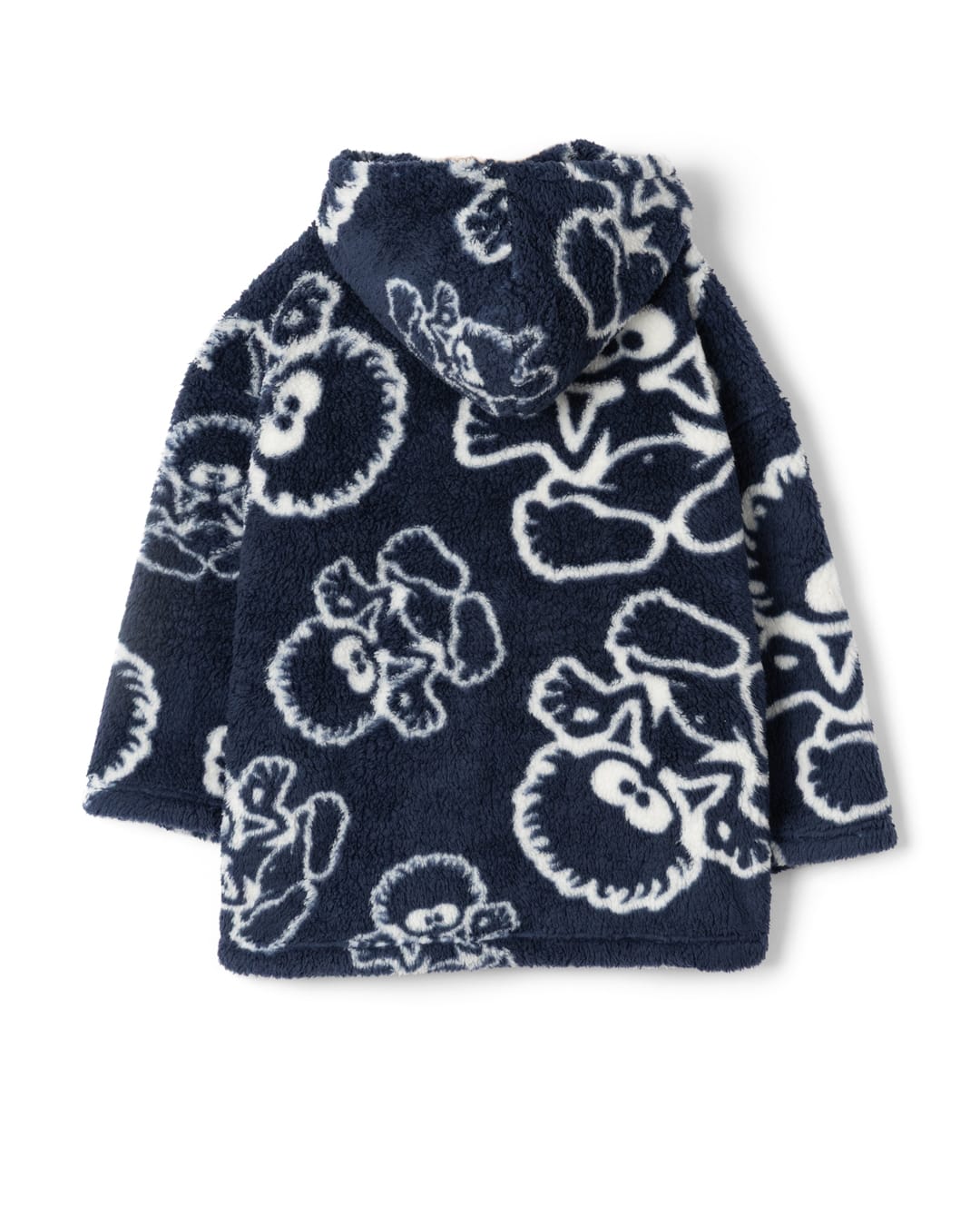 Tok Aop Sofa Surf Robe - Fleece - DRESS BLUE