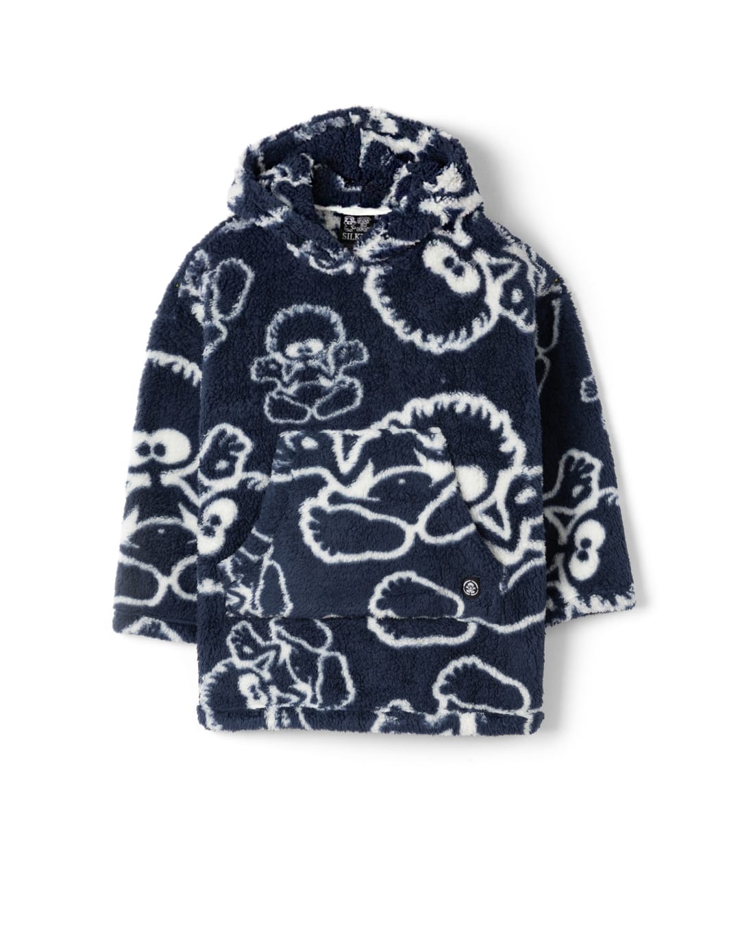 Tok Aop Sofa Surf Robe - Fleece - DRESS BLUE