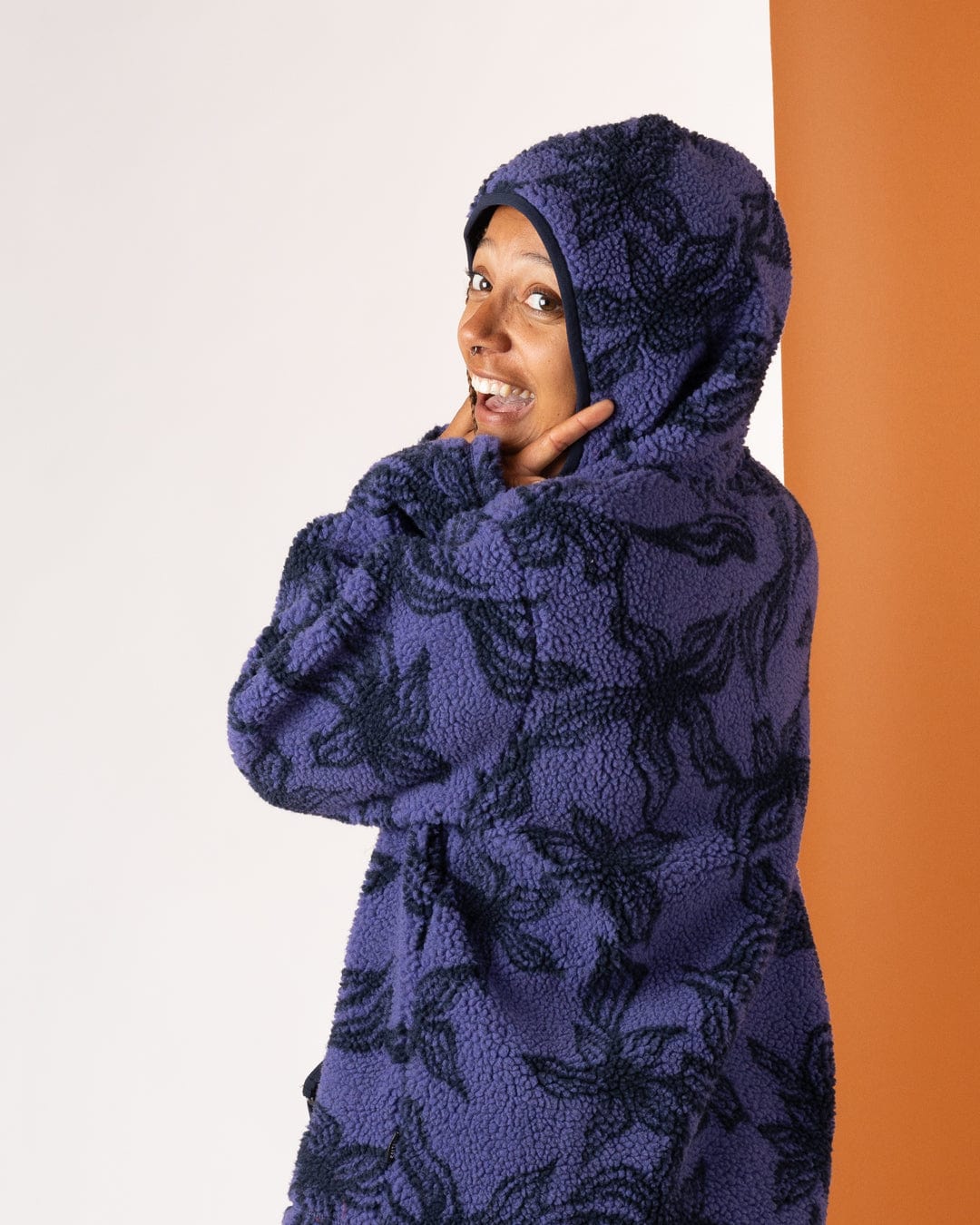 Autumn - Womens Hooded Fleece - Purple