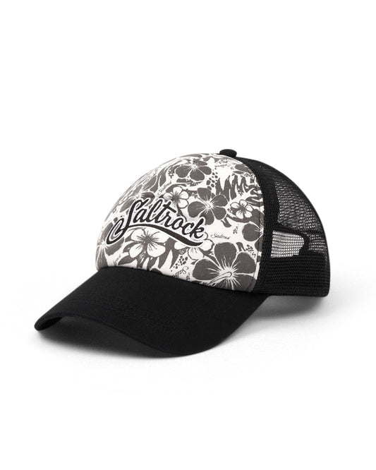 Replace the product: Saltrock Black and white Hibiscus floral-print trucker hat with mesh back and adjustable strap. 
With: Saltrock Hibiscus Trucker Cap - Black