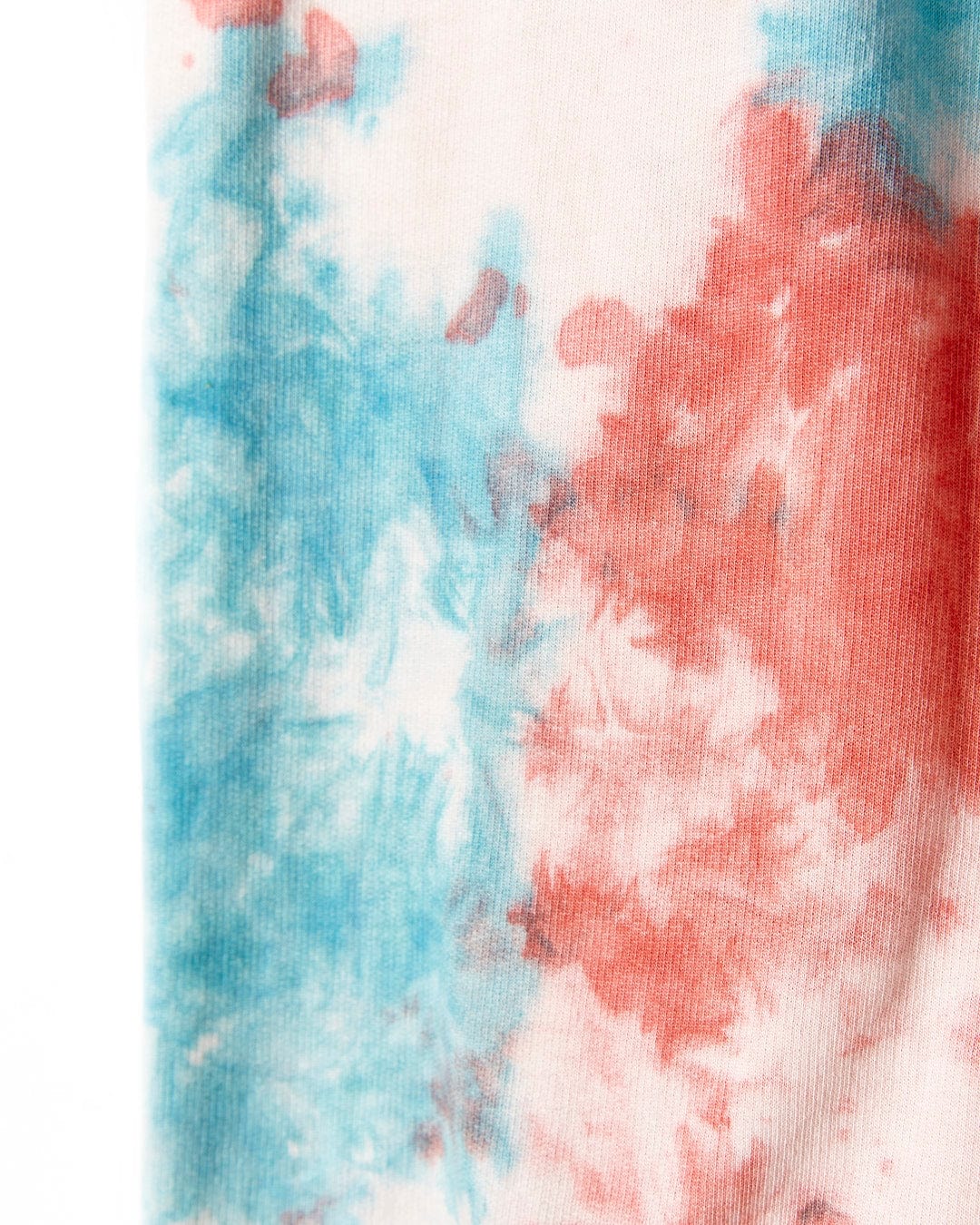 A close up of a Saltrock Hippy - Kids Tie Dye Jogger - Multi shirt.