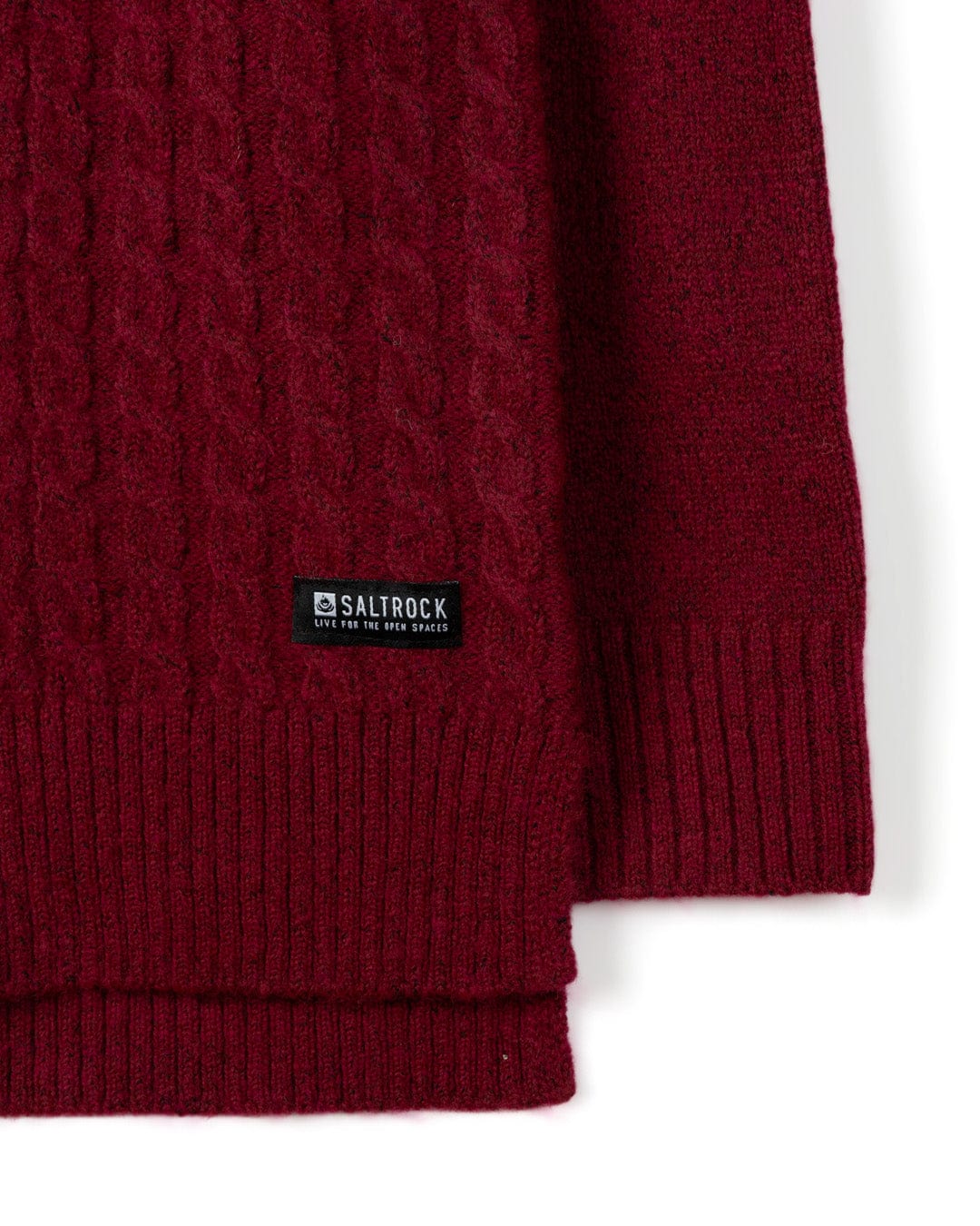 Hele Bay - Womens Hooded Jumper - Dark Pink