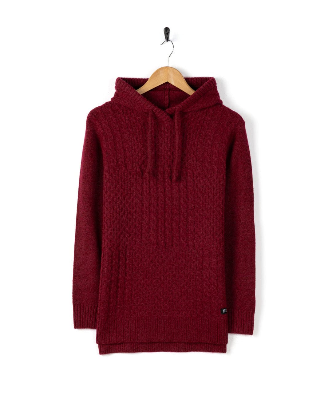 Hele Bay - Womens Hooded Jumper - Dark Pink