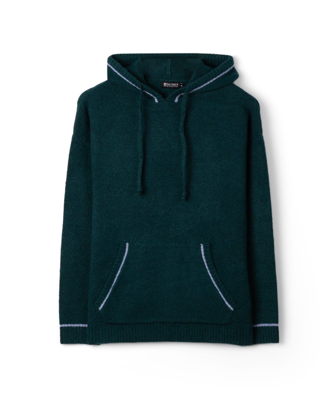 Birch Womens Oversized Knitted Hoodie in Green