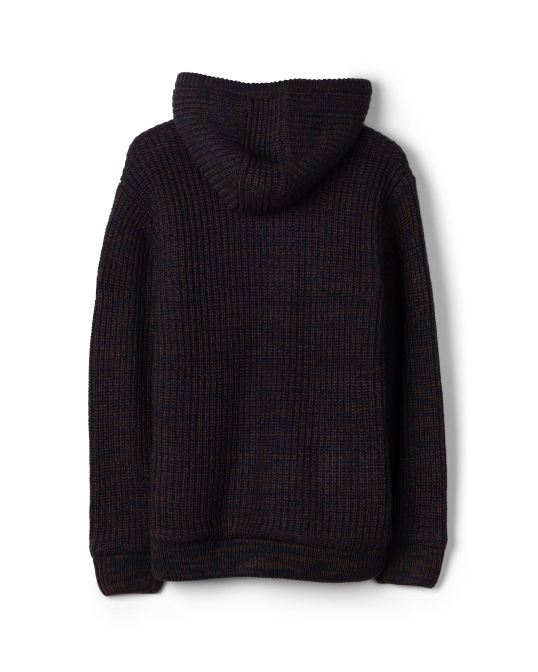 Markus Mens Borg Lined Knitted Zip Hoodie in Blue