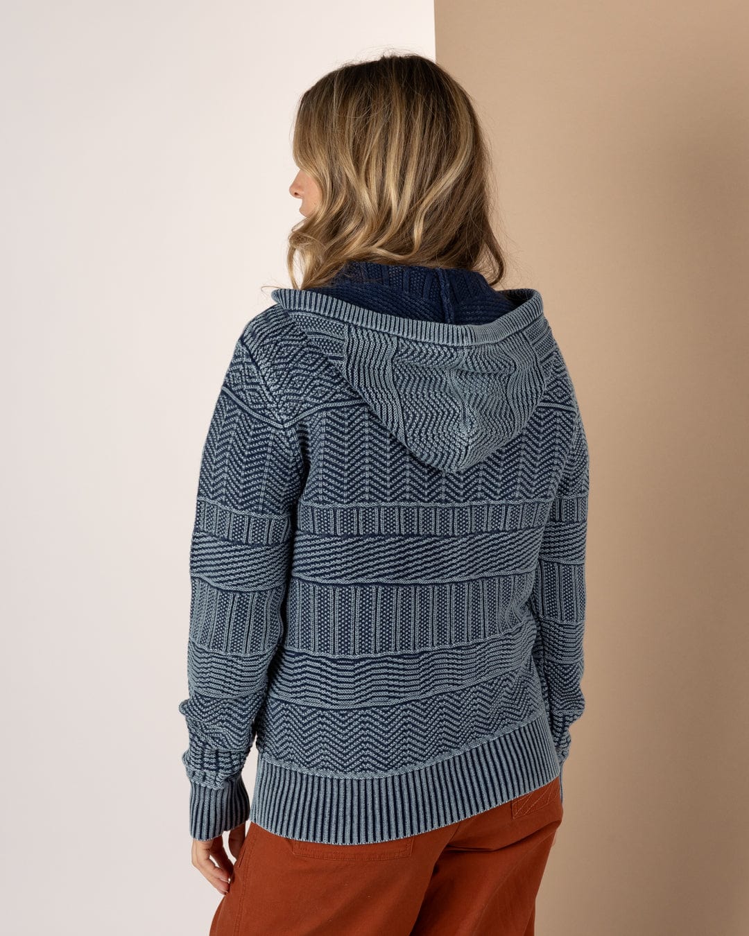 Noa - Womens Hooded Jumper - Blue