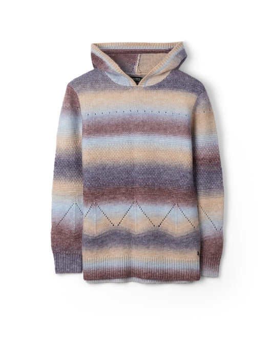 Elowen Womens Knitted Hoodie in Multi