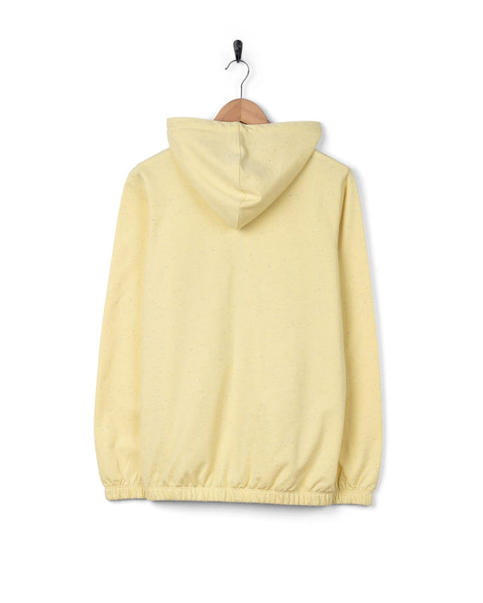 Madern Womens Zip Through Pop Hoodie in Light Yellow