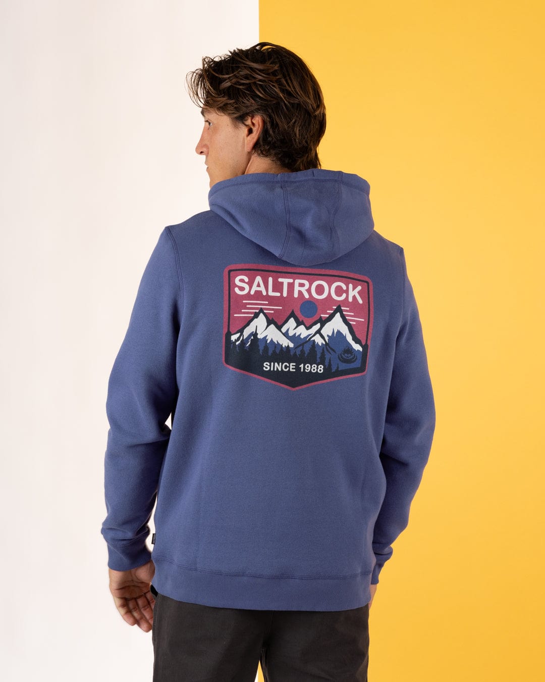 Uplands - Mens Pop Hoodie - Purple