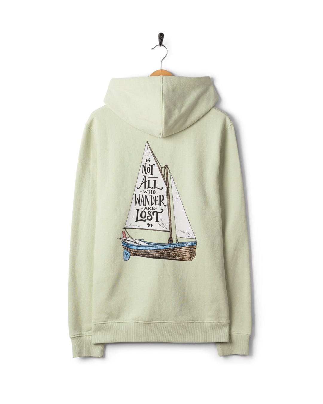 Lost Ships - Mens Pop Hoodie - Light Green