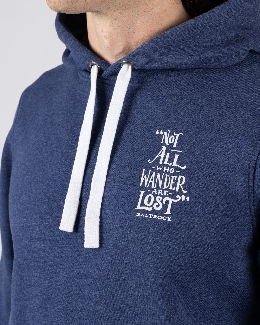 Lost Ships - Mens Pop Hoodie - Blue