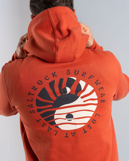 Yin Yang Sun - Mens Pop Hood - Orange