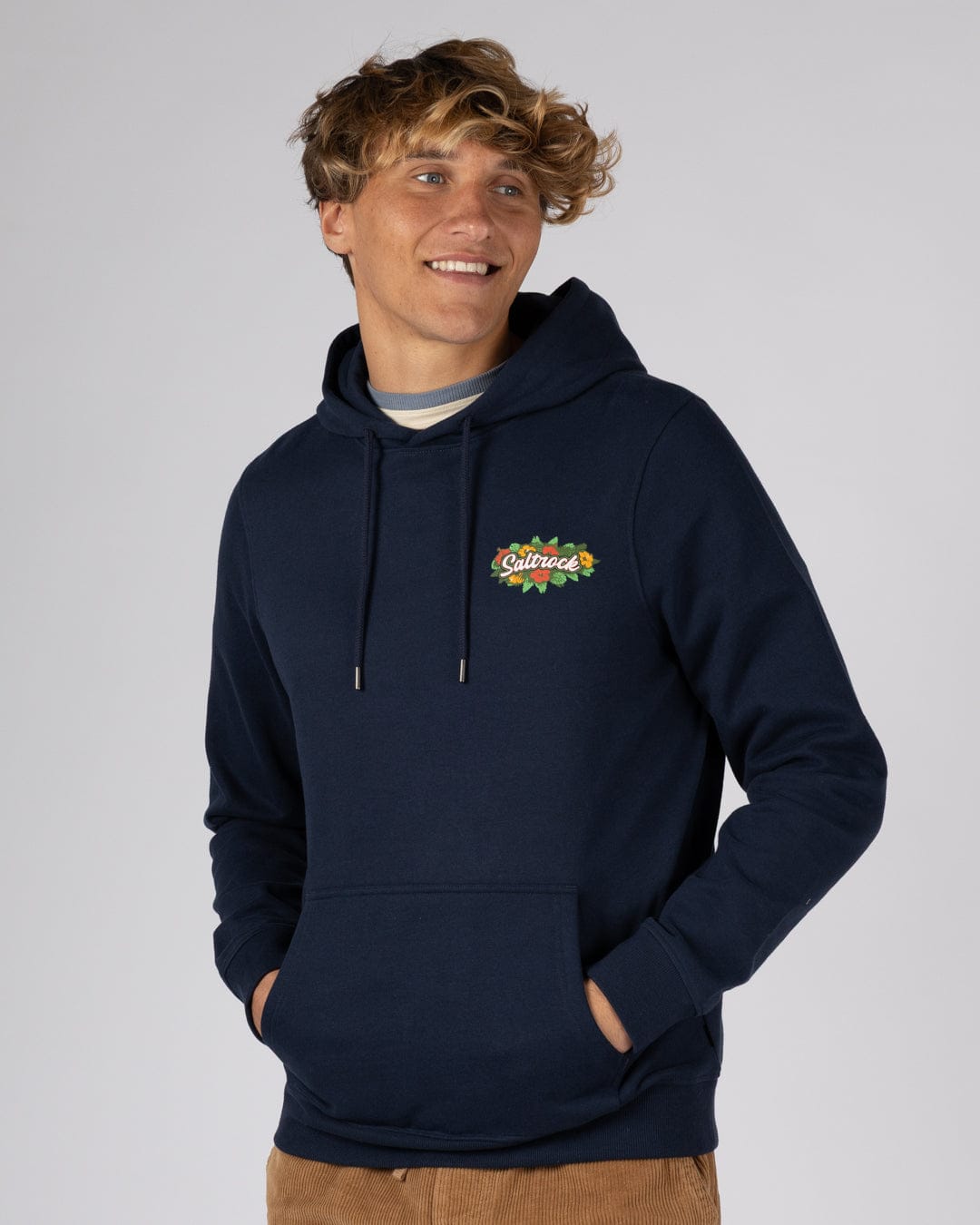 Surf Shack Cornwall - Mens Pop Hoodie - Blue