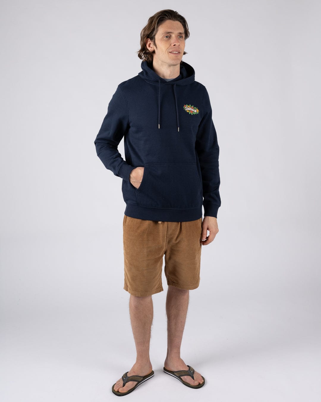 Surf Shack Wales - Mens Pop Hoodie - Blue