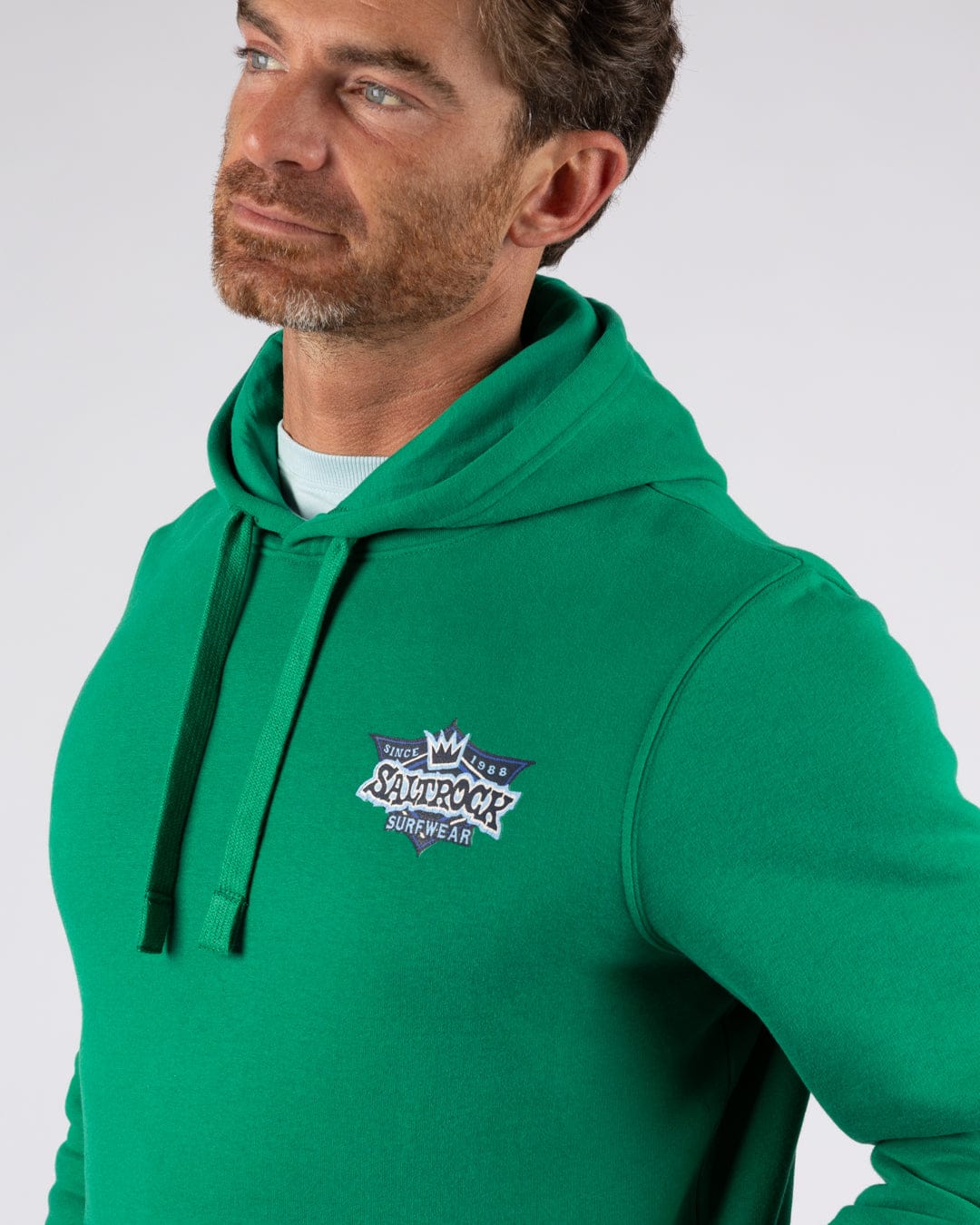 Heritage Shield - Mens Pop Hoodie - Green