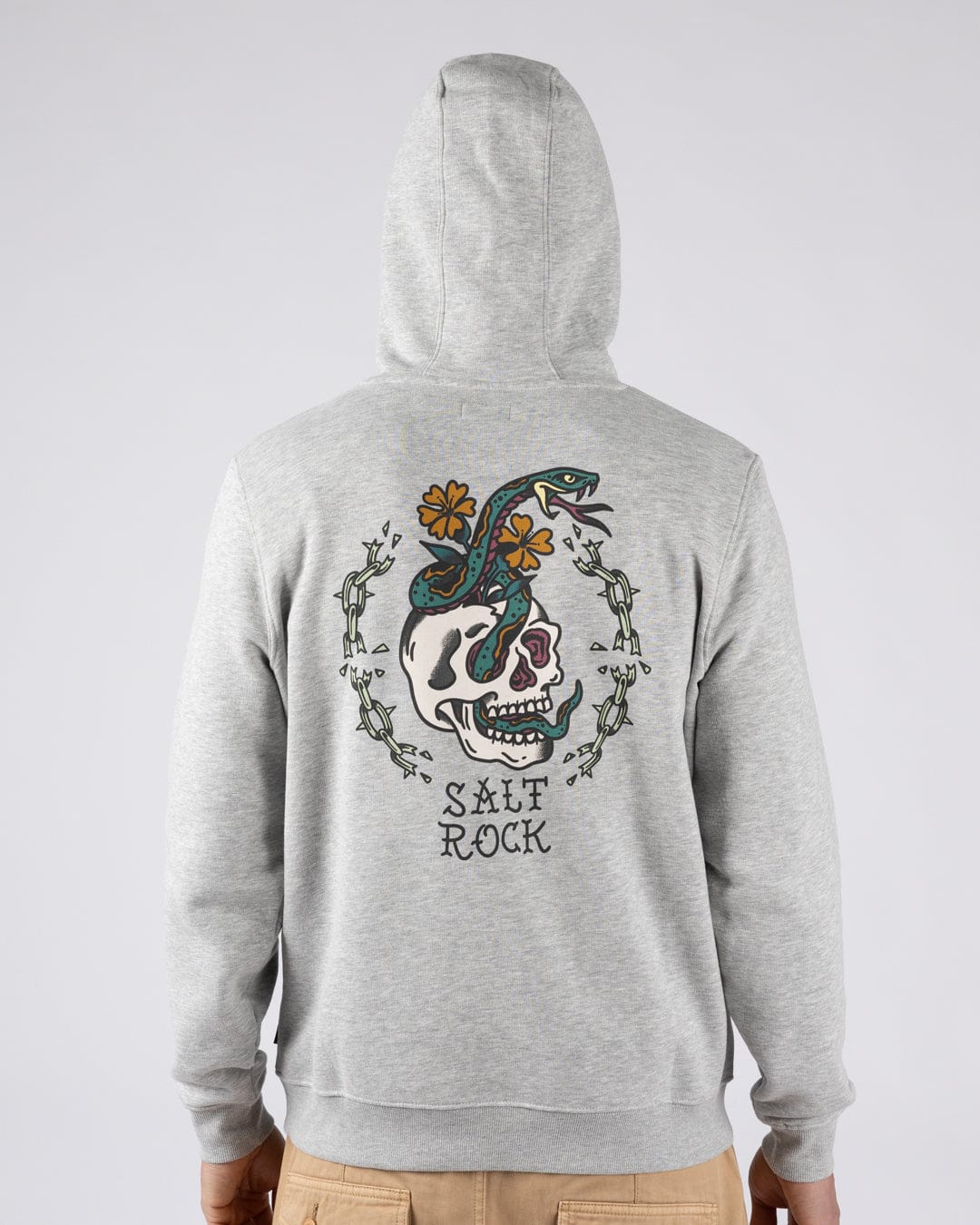 Yesterday's Youth  Mens Pop Hoodie in Grey