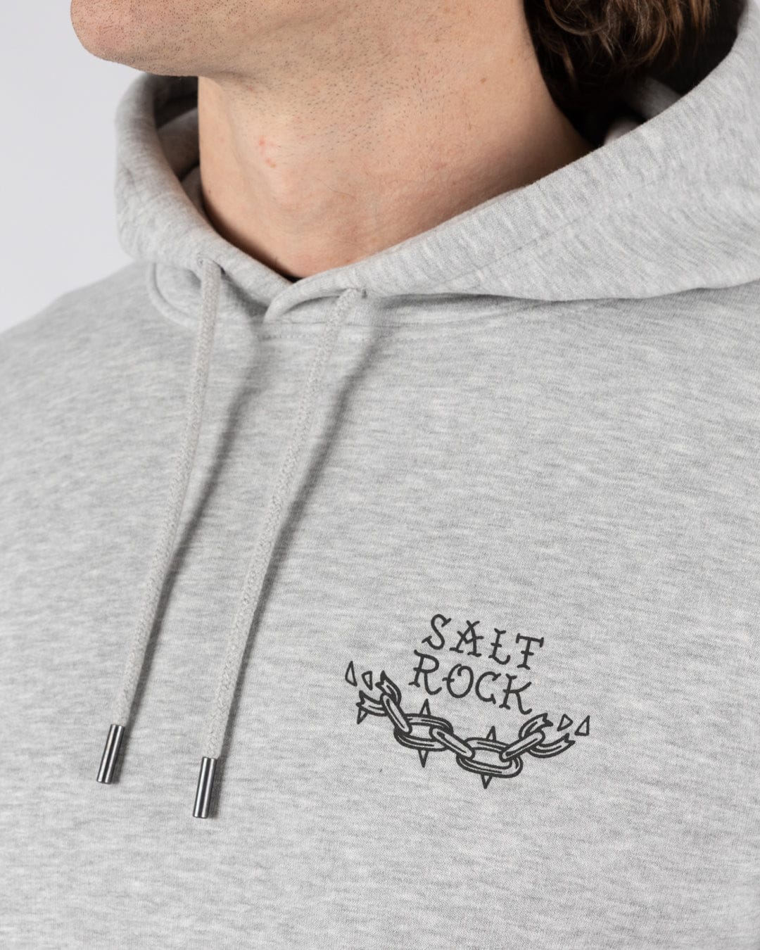 Yesterday's Youth  Mens Pop Hoodie in Grey