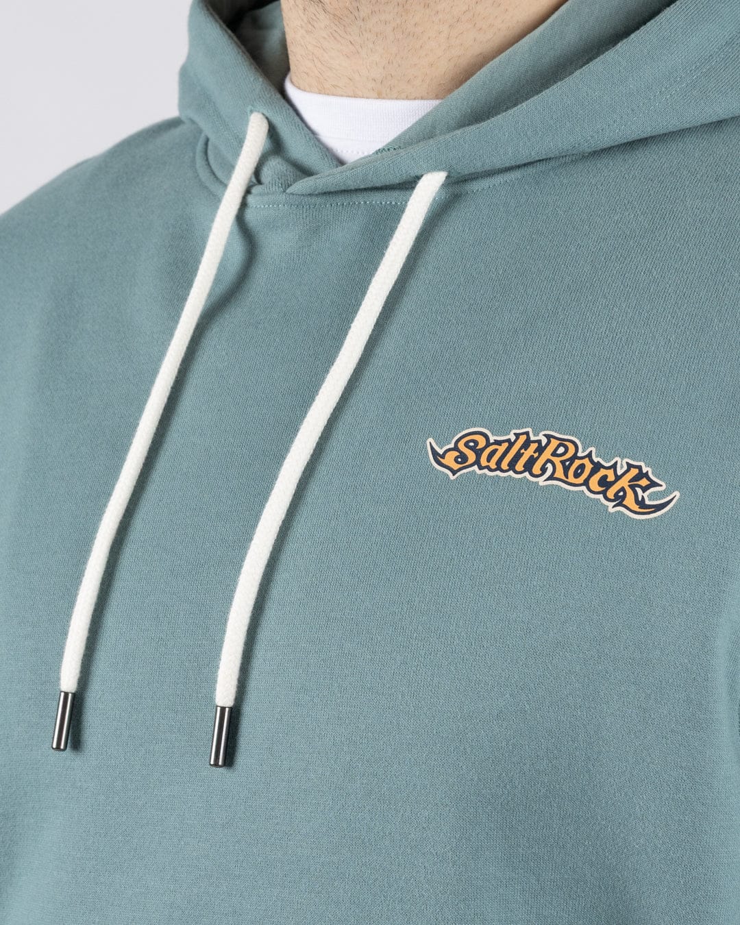 Heritage Logo  Mens Pop Hoodie in Blue