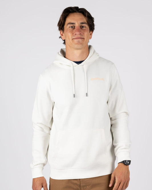 Beach Break Mens Pop Hoodie in Cream